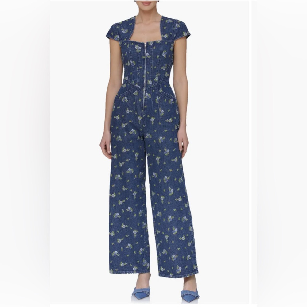 AVEC LES FILLE FLORAL JUMPSUIT